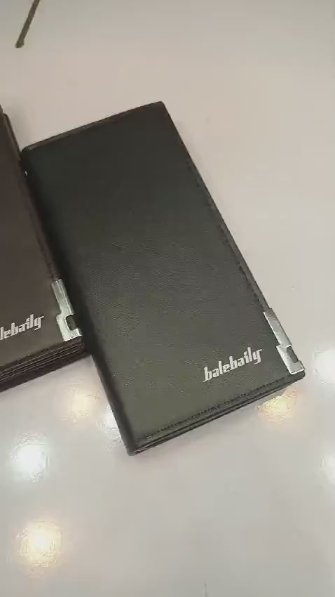 *balebaily Men's Long Bifold PU Leather Wallet - Black*

The balebaily Men's Long Bifold Wallet is a sleek and functional accessory designed for everyday use.

*Key Features:*
- *Brand*: balebaily
